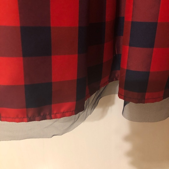 Girls Cat and Jack Red and blue Holiday Dress - Picture 6 of 6